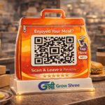 Food Delivery Brand Review Standee