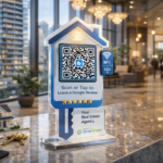 Premium Smart Review Standee – Home & Key Shape
